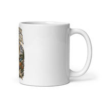 Eastern Sierra bighorn ceramic mug, 11 oz mockup with handle on right