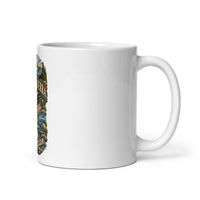 Eastern Sierra Fly Fishing ceramic mug, 11 oz mockup with handle on right