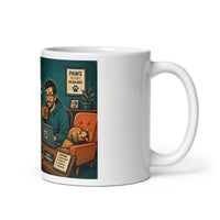 Remote Work ceramic mug, right-side product mockup