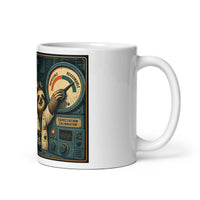 Vintage Radio ceramic mug, right-side product mockup
