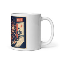 Vacation Mode ceramic mug, right-side product mockup