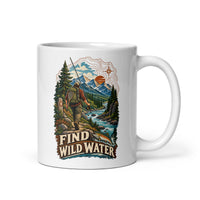 Find Wild Water fishing mug, 11 oz handle on right