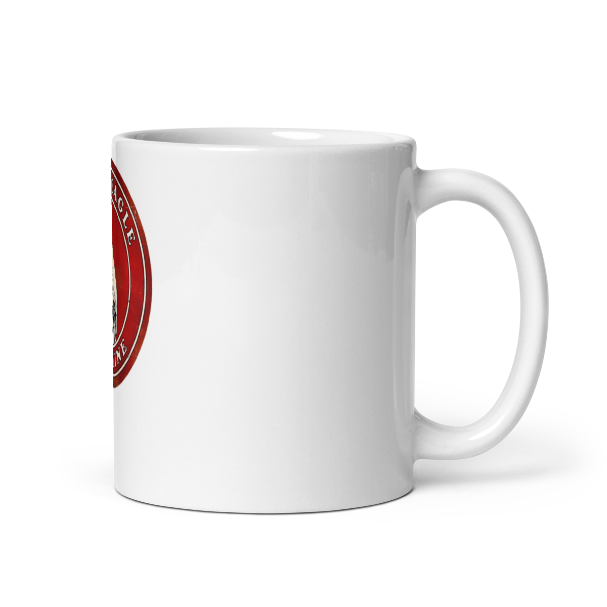 White Eagle Vintage Gas and Oil T-Shirt — Muncle Mikes Coffee Mug product mockup