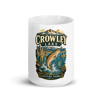Crowley Lake Eastern Sierra mug, 15 oz front-view product mockup