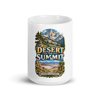 Desert to Summit Eastern California ceramic mug, 15 oz front-view product mockup