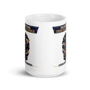 Requesting Orbital Distance astronaut mug, 15 oz front view