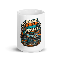 Race Build Tune Repeat Coffee Mug product mockup 2