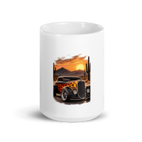 Desert Sunset Flame Coupe Coffee Mug product mockup 2