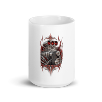 Supercharged V8 Pinstripe Coffee Mug product mockup 2