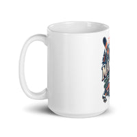 Mammoth Lakes après-ski mug, 15 oz mockup with handle on left