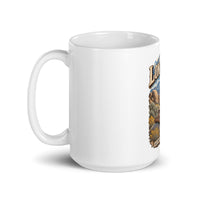 Lone Pine Old West mug, 15 oz mockup with handle on left