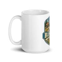 Bishop California ceramic mug, 15 oz mockup with handle on left