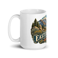 Eastern Sierra Scenic ceramic mug, 15 oz mockup with handle on left
