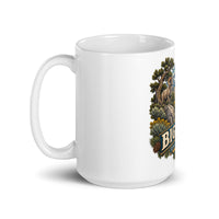 Big Pine California ceramic mug, 15 oz mockup with handle on left