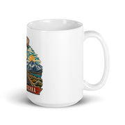 Highway 395 Eastern Sierra mug, 15 oz mockup with handle on right