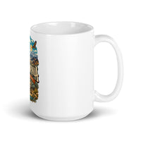 California High Desert ceramic mug, 15 oz mockup with handle on right