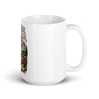 Eastern Sierra bighorn ceramic mug, 15 oz mockup with handle on right
