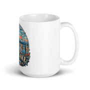 Mono Lake Tufa ceramic mug, 15 oz mockup with handle on right