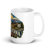 Eastern Sierra Scenic ceramic mug, 15 oz mockup with handle on right