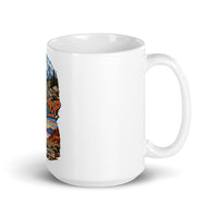 Highway 395 Road Trip ceramic mug, 15 oz mockup with handle on right