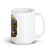 Big Pine California ceramic mug, 15 oz mockup with handle on right