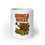 Front view of white 20 oz Monster Mugs 013 ceramic coffee mug