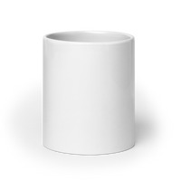 Hot Rod Pin Up Girl white coffee mug front view — 20 oz