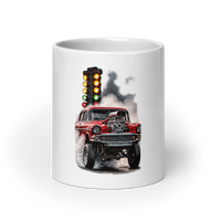 Red Gasser Launch Coffee Mug product mockup 3