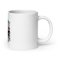 Vintage Aviation Pin-Up T-Shirt – Edition 05 Coffee Mug product mockup 3