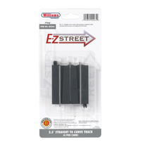 Bachmann O Scale E-Z Street Straight-to-Curve Track, 4-Pack - product or retail package view