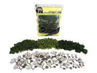 Woodland Scenics TR1101 Mixed Green Tree Kit - 0.75 to 3 in - 36 Pack - view 3