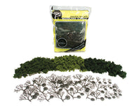 Woodland Scenics TR1101 Mixed Green Tree Kit - 0.75 to 3 in - 36 Pack - view 5