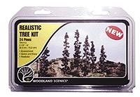 Woodland Scenics TR1113 Forest Green Tree Kit - 2.5 to 6 in - 24 Pack - product image