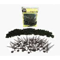 Woodland Scenics TR1113 Forest Green Tree Kit - 2.5 to 6 in - 24 Pack - view 4