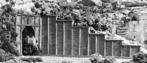 Woodland Scenics C1160 Timber Retaining Wall - 6 Pieces - N Scale - product image