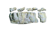 Painted rock casting examples made with Woodland Scenics C1243 Base Rock Mold; casting materials and paint sold separately