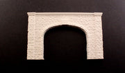 Woodland Scenics C1257 HO scale double-track cut stone tunnel portal, unpainted casting