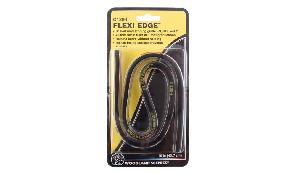 Woodland Scenics C1294 Flexi Edge road-striping guide in retail packaging.
