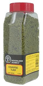 Woodland Scenics T1363 Light Green Coarse Turf - 57.7 cu in - product image