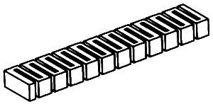 Woodland Scenics ST1407 Riser - 2 ft x 1 in - 4 Pack - product image