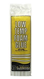 Woodland Scenics ST1446 low temperature foam glue sticks ten-pack in retail packaging