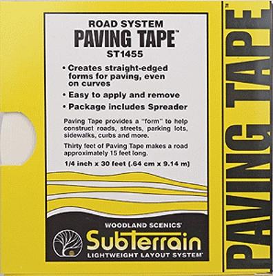 Woodland Scenics ST1455 Road System Paving Tape - 1/4 in x 30 ft - product image