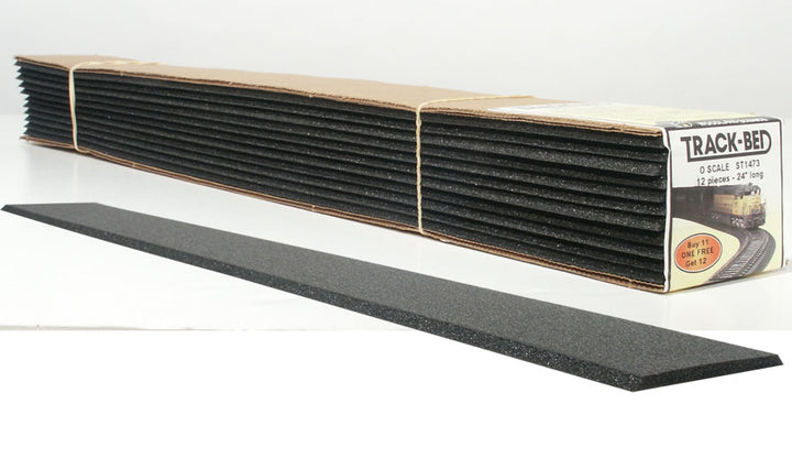Woodland Scenics ST1473 O Scale Track-Bed strips 12-pack