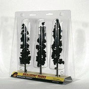 Woodland Scenics TR1563 Conifer Green Trees - 7 to 8 in - 3 Pack - product image