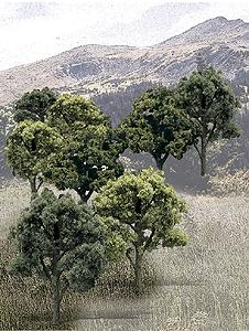 Woodland Scenics TR1572 – Ready Made Trees Value Pack Mixed Green – 14/pkg – 3" – 5" #1572 product image