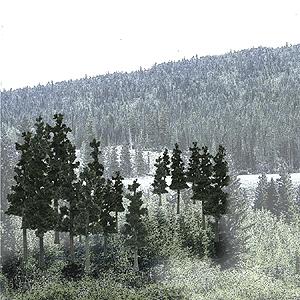 Woodland Scenics Conifer Pine trees 2.5 to 4 inch TR1580