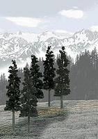 Woodland Scenics TR1582 Conifer Trees 6 to 8 inch 12 pack