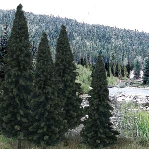 Woodland Scenics TR1586 Evergreen Blend Trees - 4 to 6 in - 13 Pack - product image