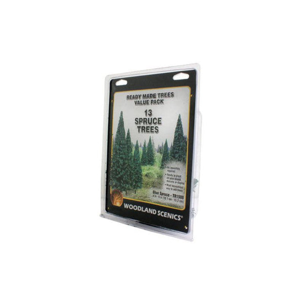 Woodland Scenics TR1588 Blue Spruce Trees 4 to 6 inch 13-pack
