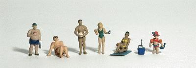 Woodland Scenics HO Scale Sun Bathers Figure Set – A1853
